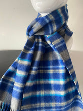 Load image into Gallery viewer, Blue cashmere scarf