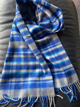 Load image into Gallery viewer, Blue cashmere scarf