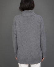 Load image into Gallery viewer, High Neck Cashmere Jumper in Grey