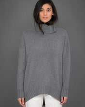 Load image into Gallery viewer, High Neck Cashmere Jumper in Grey