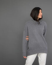 Load image into Gallery viewer, High Neck Cashmere Jumper in Grey