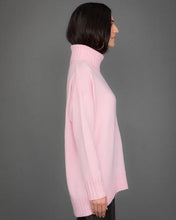 Load image into Gallery viewer, High Neck Cashmere Jumper in Pink