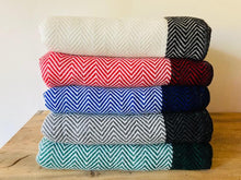 Load image into Gallery viewer, Cashmere Herrinbone Blankets