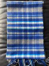 Load image into Gallery viewer, Blue cashmere scarf

