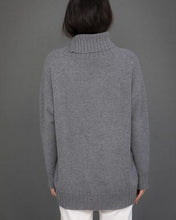 Load image into Gallery viewer, High Neck Cashmere Jumper  in Grey
