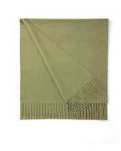 Load image into Gallery viewer, Cashmere scarf- avocado green
